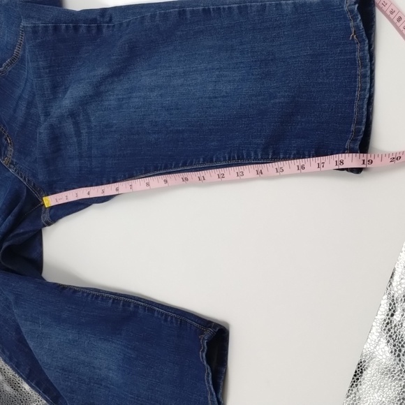 it jeans denim crop size 10 Tiffany skinny medium wash two button it jeans - Picture 7 of 10